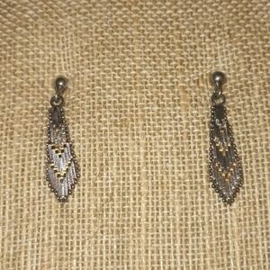 Sterling silver vintage earrings riccio style